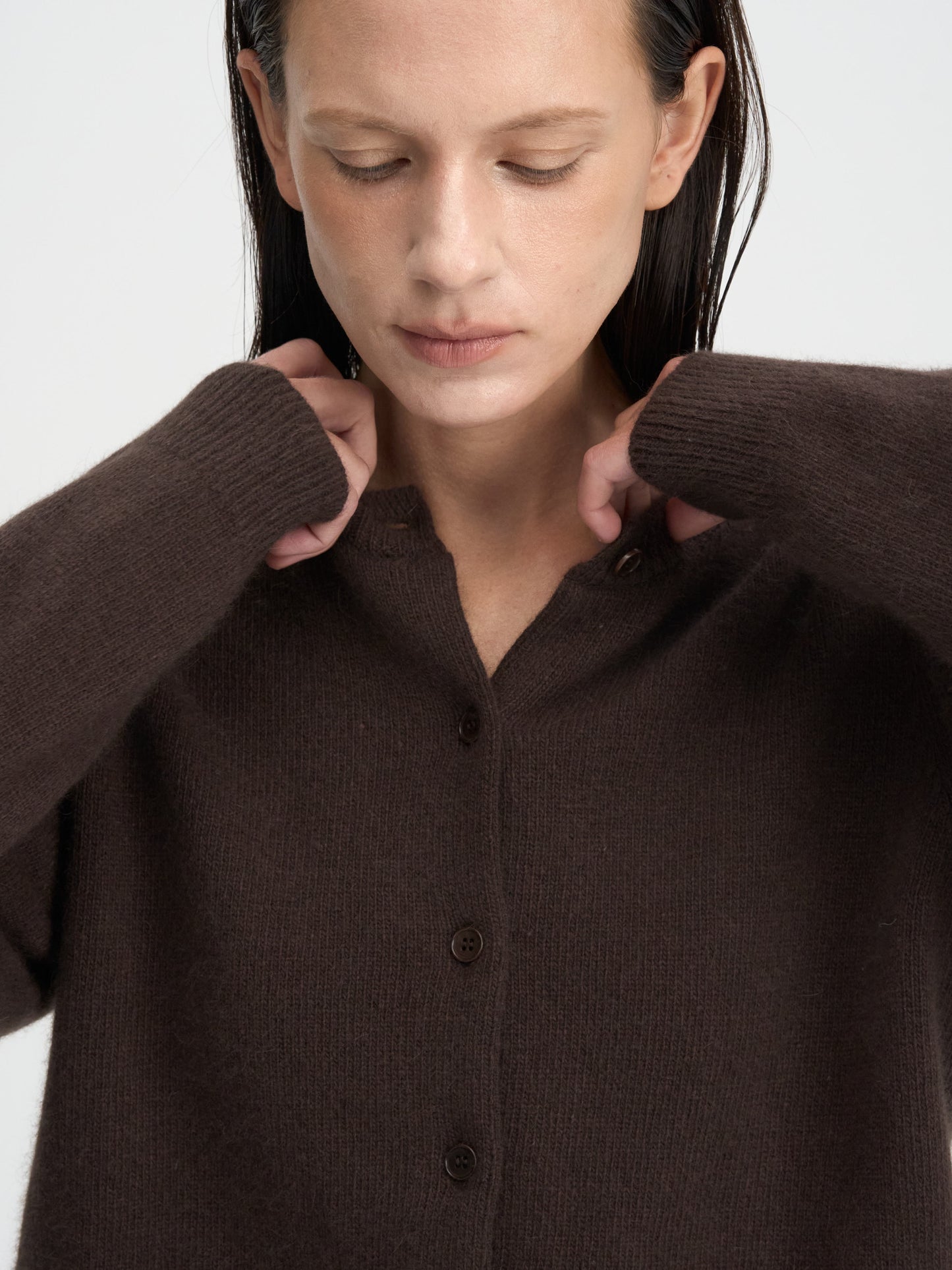 【MAGJAY 2025AW】Raccoon Wool Round Cardigan