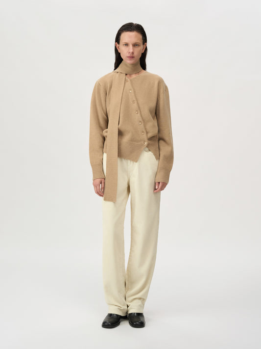 【MAGJAY 2025AW】Wool 100 Scarf Set Cardigan