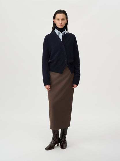 [MAGJAY 2025AW] Wool 100 Scarf Set Cardigan