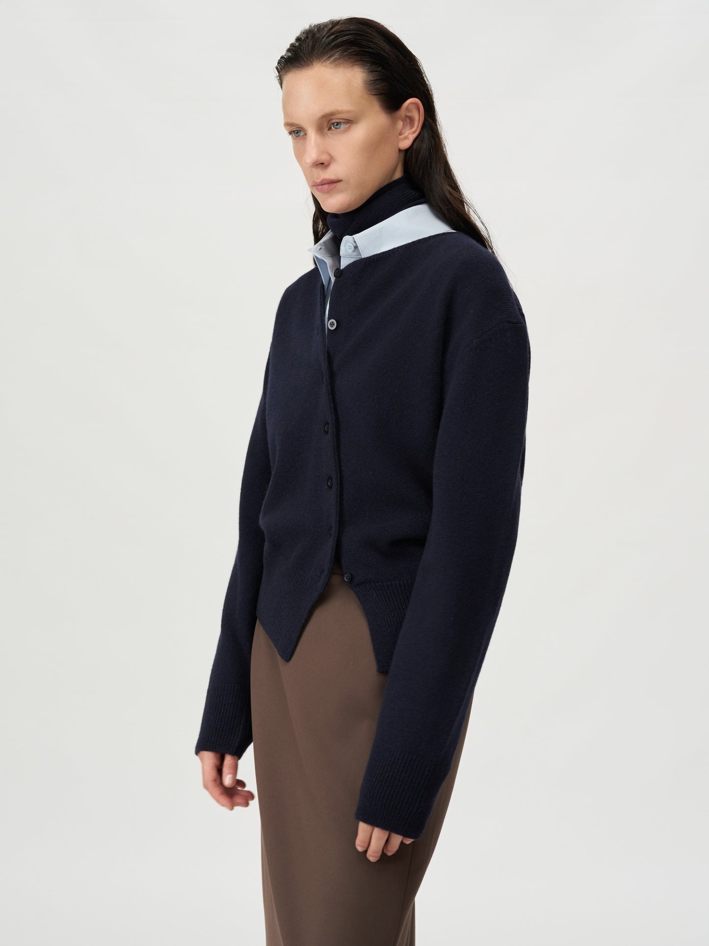 【MAGJAY 2025AW】Wool 100 Scarf Set Cardigan