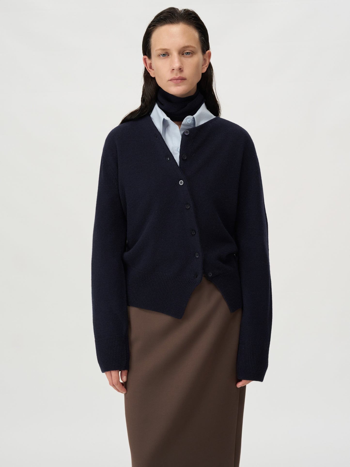 MAGJAY ウール100カーディガンの素材ディテール｜柔らかな韓国ニット
