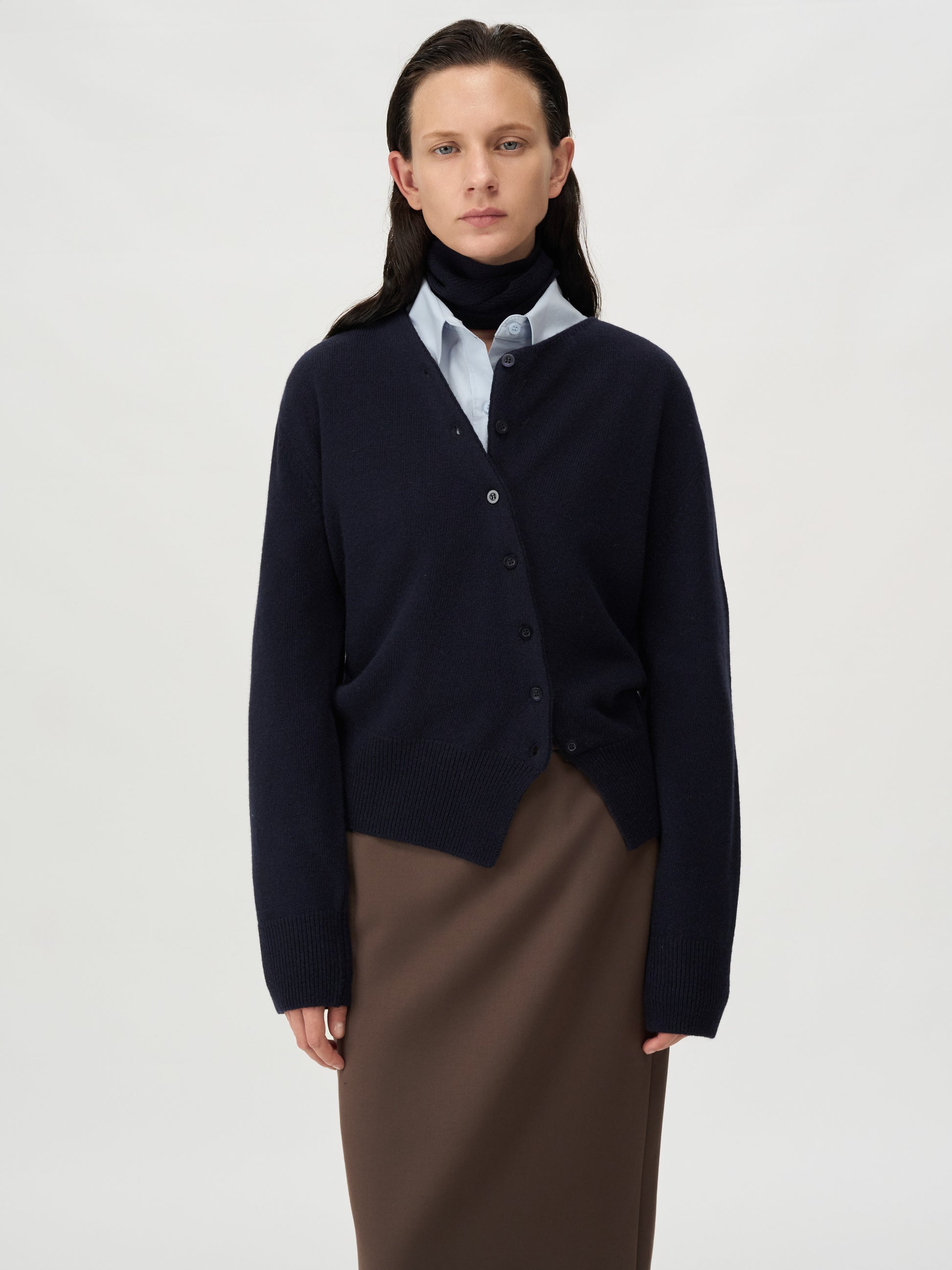 MAGJAY ウール100カーディガンの素材ディテール｜柔らかな韓国ニット
