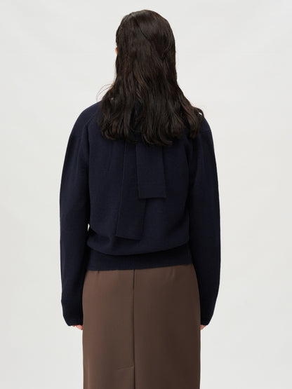 [MAGJAY 2025AW] Wool 100 Scarf Set Cardigan