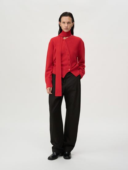 [MAGJAY 2025AW] Wool 100 Scarf Set Cardigan