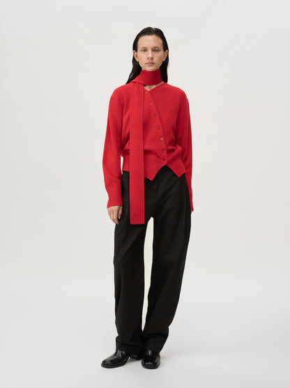 [MAGJAY 2025AW] Wool 100 Scarf Set Cardigan