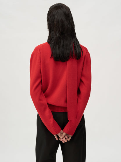 [MAGJAY 2025AW] Wool 100 Scarf Set Cardigan