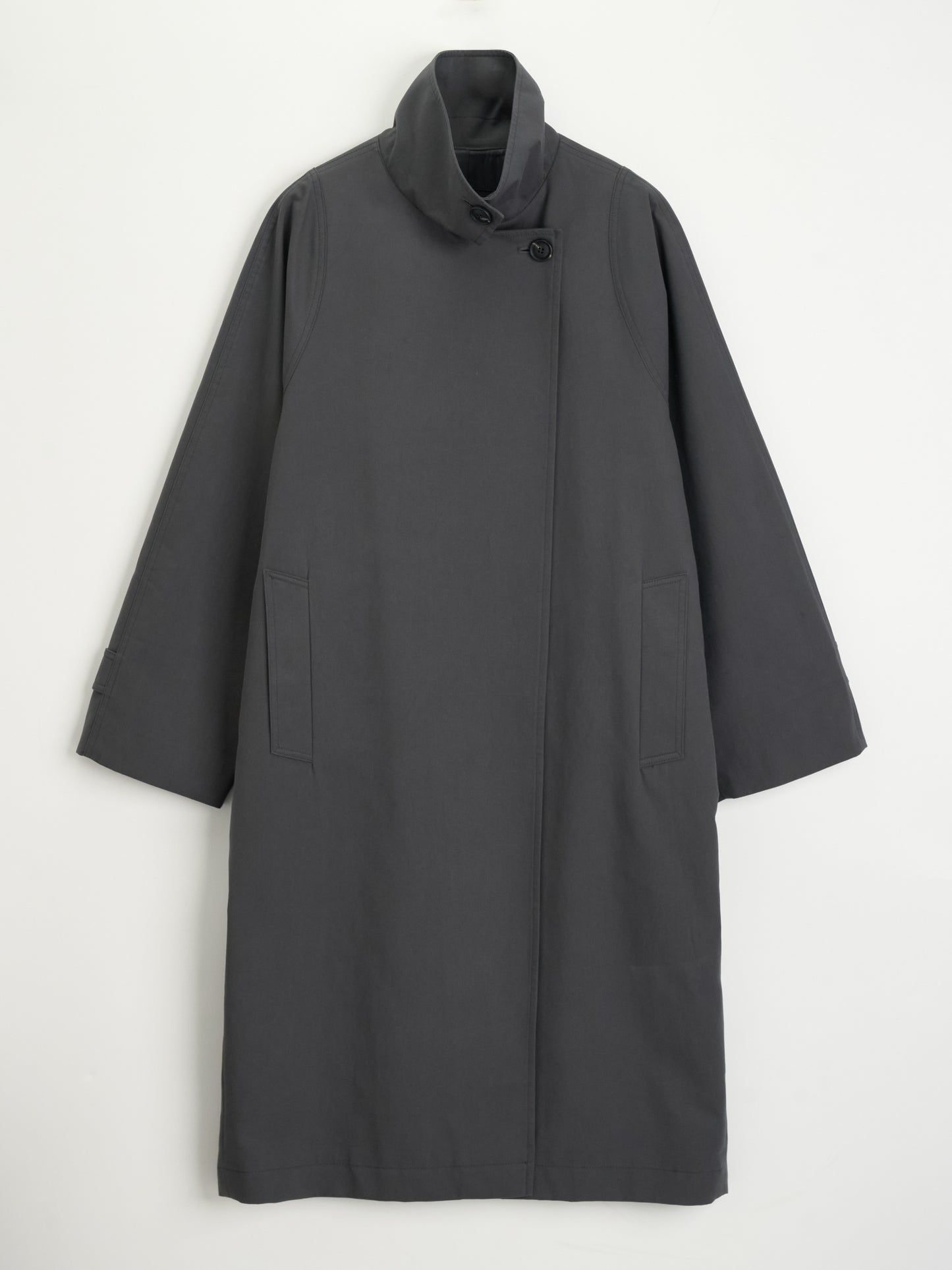 【MAGJAY 2025AW】High-neck Cocoon trench coat