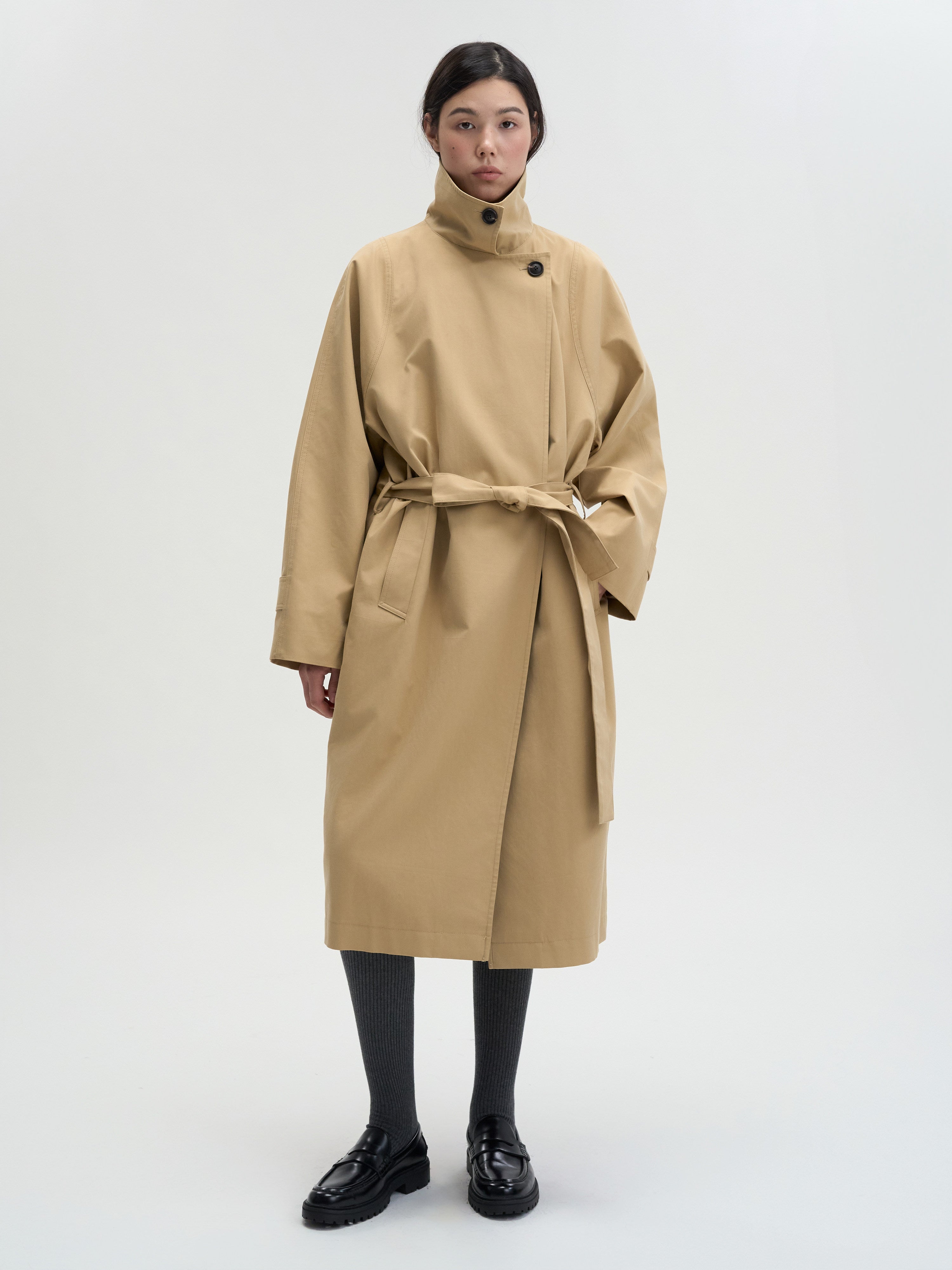 MAGJAY（マグジェイ）High-neck Cocoon trench coat 公式通販Woostore