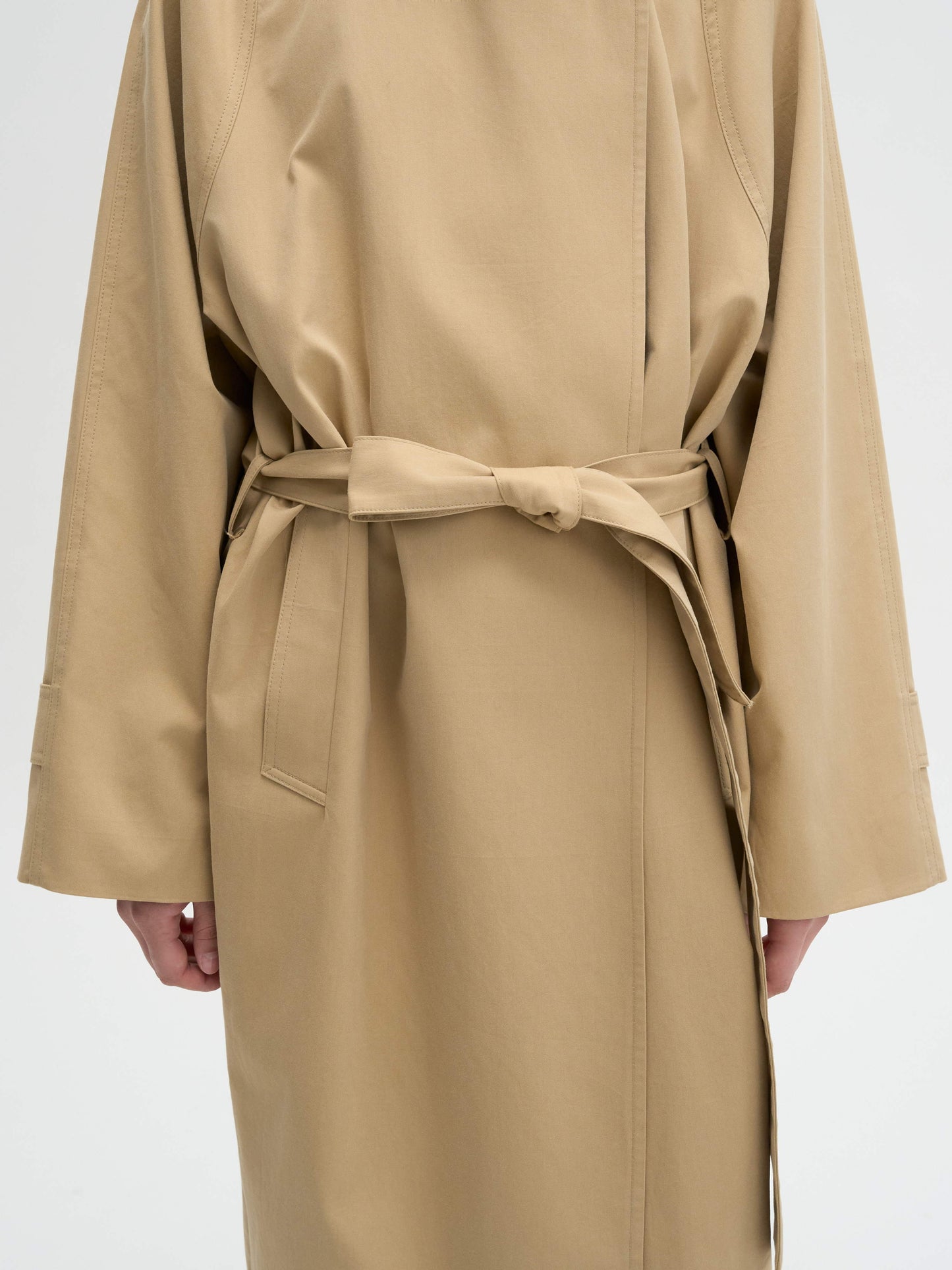 【MAGJAY 2025AW】High-neck Cocoon trench coat
