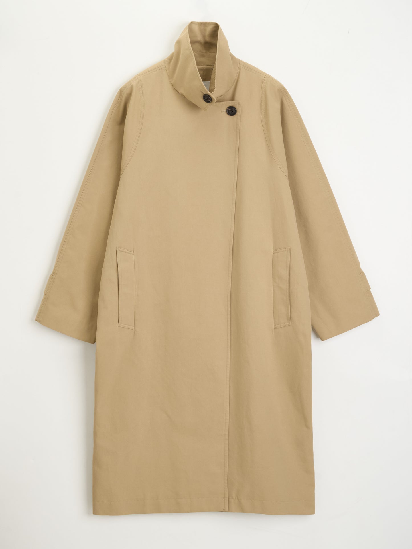 【MAGJAY 2025AW】High-neck Cocoon trench coat