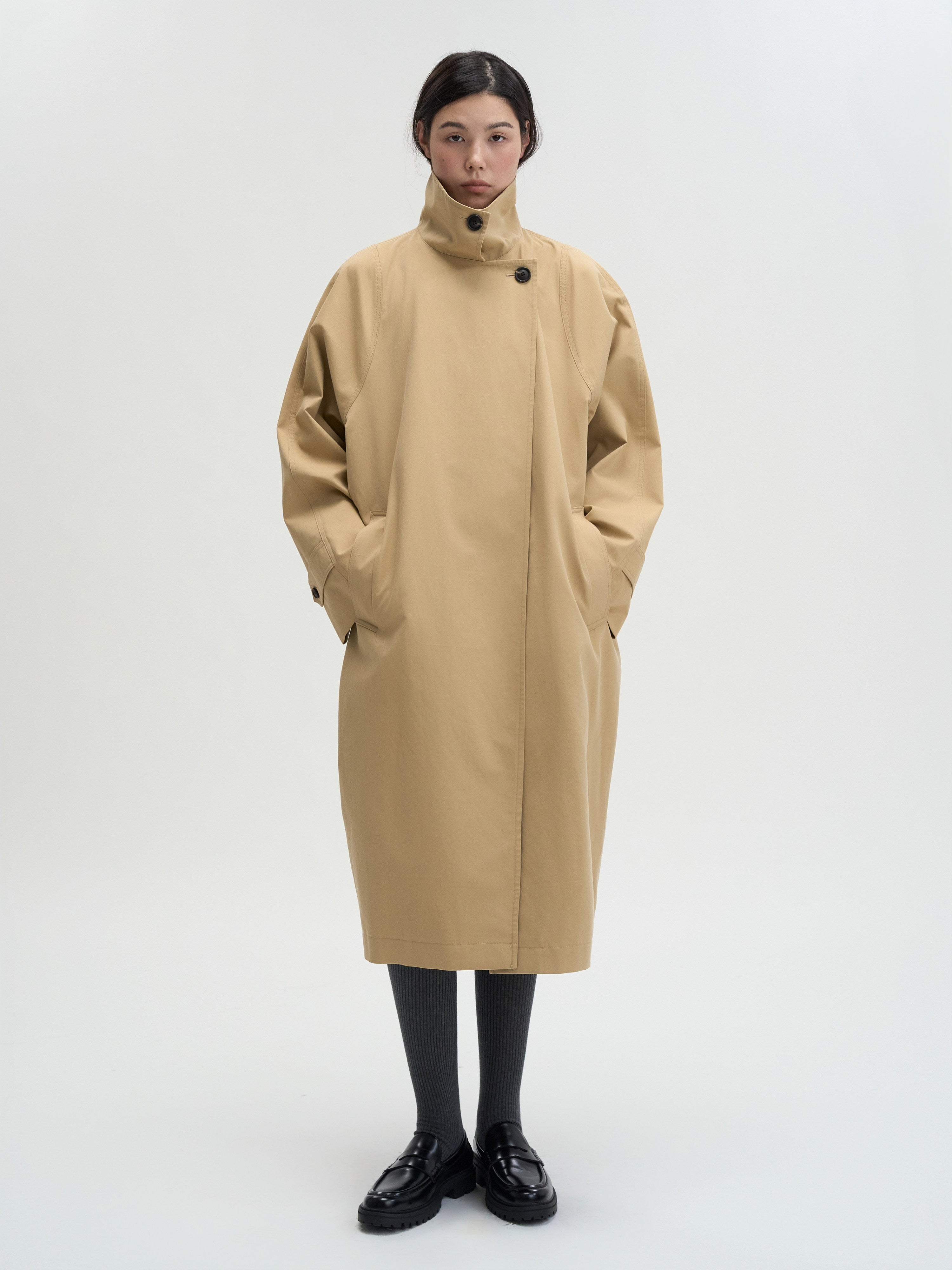 MAGJAY（マグジェイ）High-neck Cocoon trench coat 公式通販Woostore