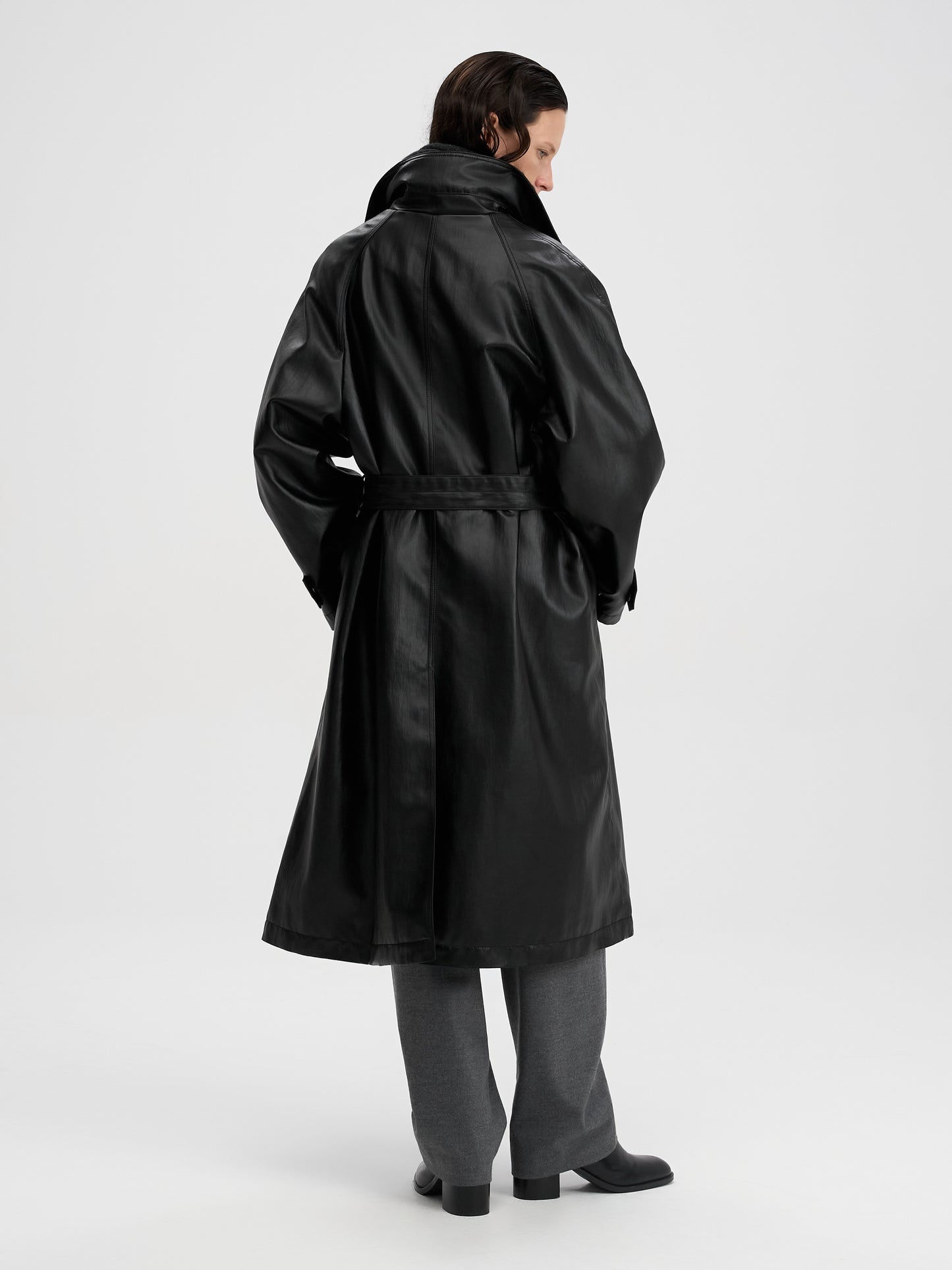 【MAGJAY 2025AW】 Matt Belted Trench Coat