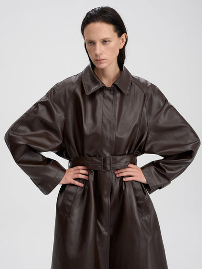 [MAGJAY 2025AW] Matt Belted Trench Coat