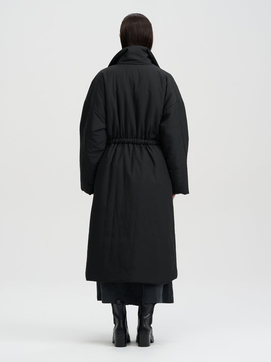 [MAGJAY 2025AW] Max Warm Belted Trench Padded - Black