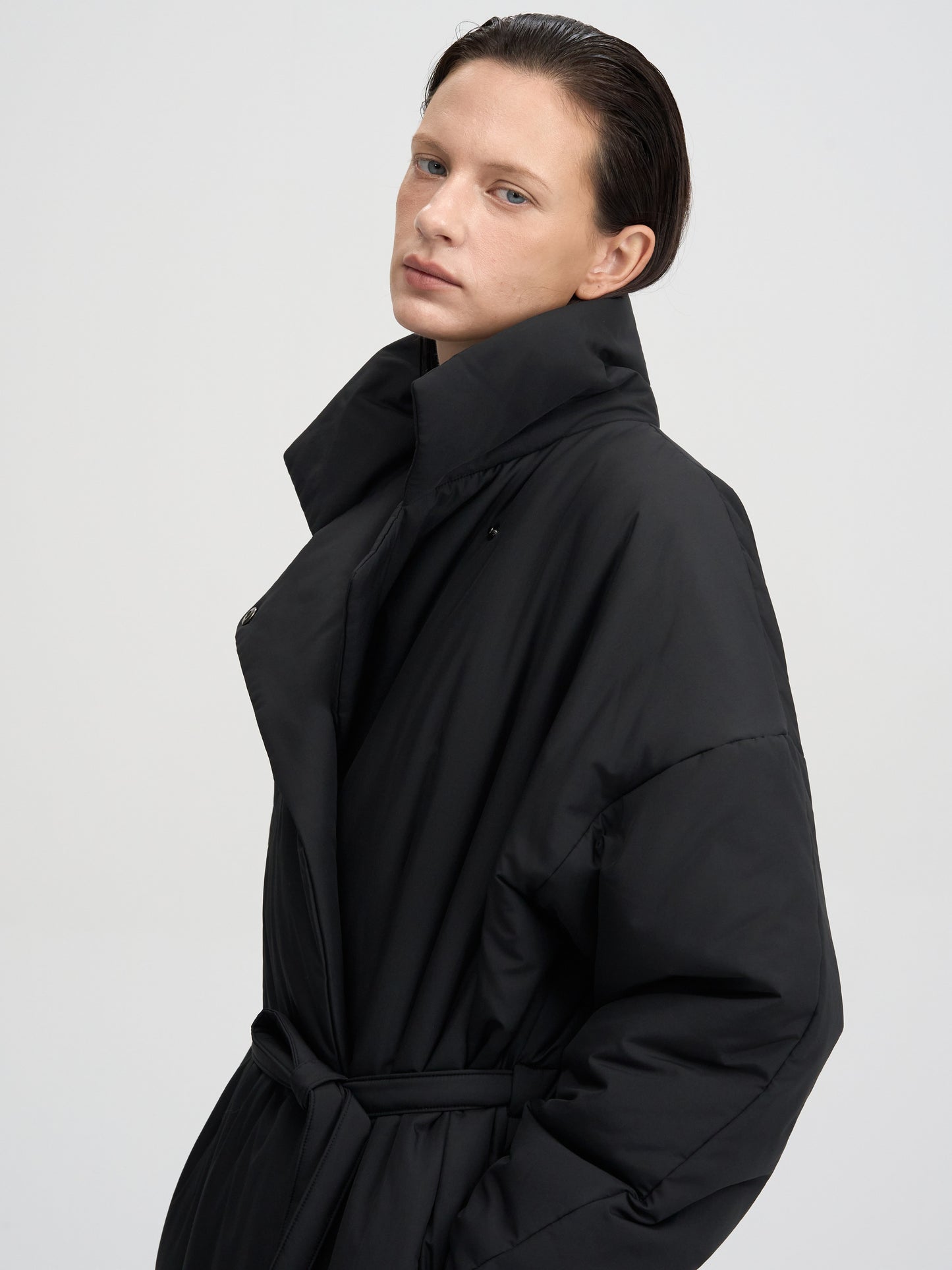 【MAGJAY 2025AW】Max Warm Belted Trench Padded - Black