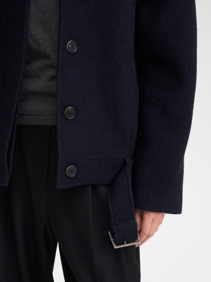 [MAGJAY 2025AW] Raglan Crop Wool Coat
