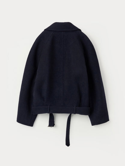 [MAGJAY 2025AW] Raglan Crop Wool Coat