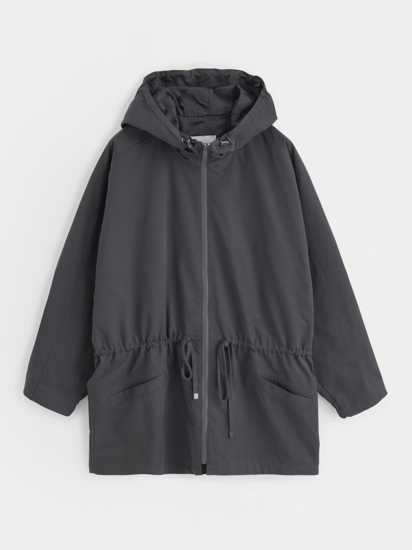 【MAGJAY 2025AW】Modern Half Hooded Jumper - Charcoal