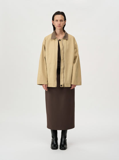 [MAGJAY 2025AW] Washing Cotton Work Jumper