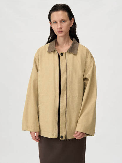 [MAGJAY 2025AW] Washing Cotton Work Jumper