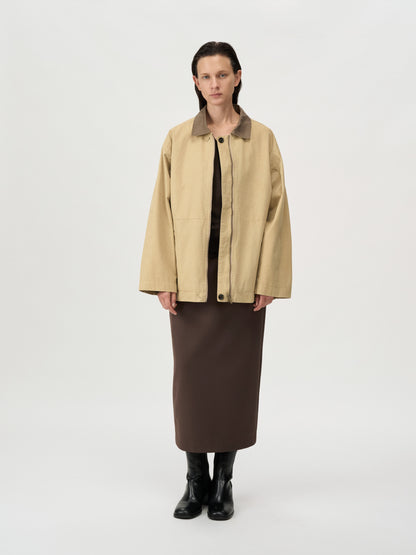 [MAGJAY 2025AW] Washing Cotton Work Jumper