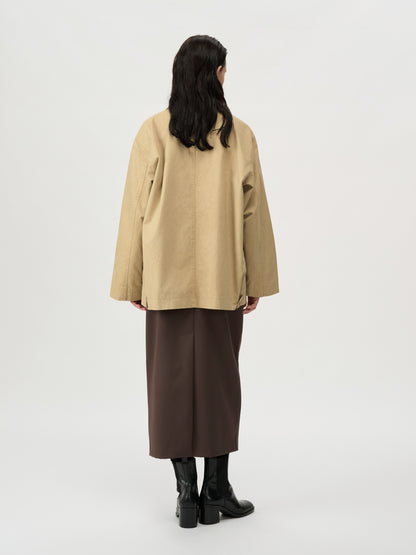 [MAGJAY 2025AW] Washing Cotton Work Jumper
