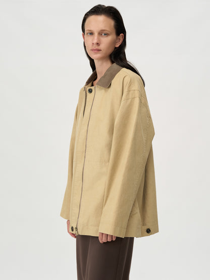 [MAGJAY 2025AW] Washing Cotton Work Jumper