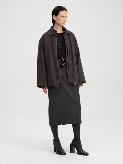 [MAGJAY 2025AW] Washing Cotton Work Jumper