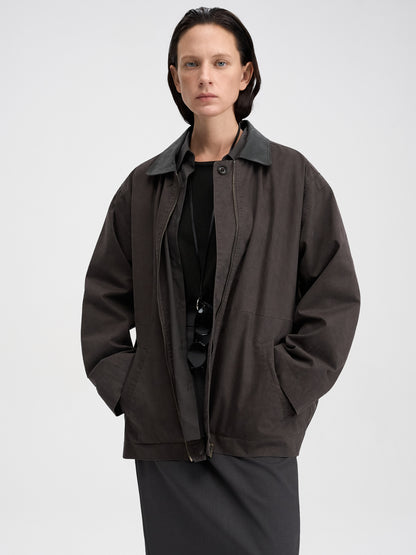 [MAGJAY 2025AW] Washing Cotton Work Jumper