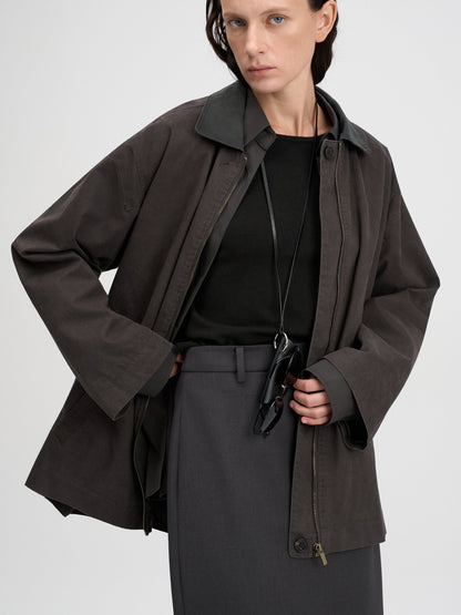 [MAGJAY 2025AW] Washing Cotton Work Jumper