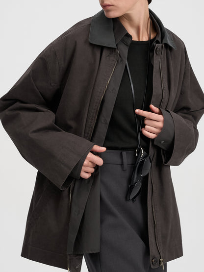 [MAGJAY 2025AW] Washing Cotton Work Jumper