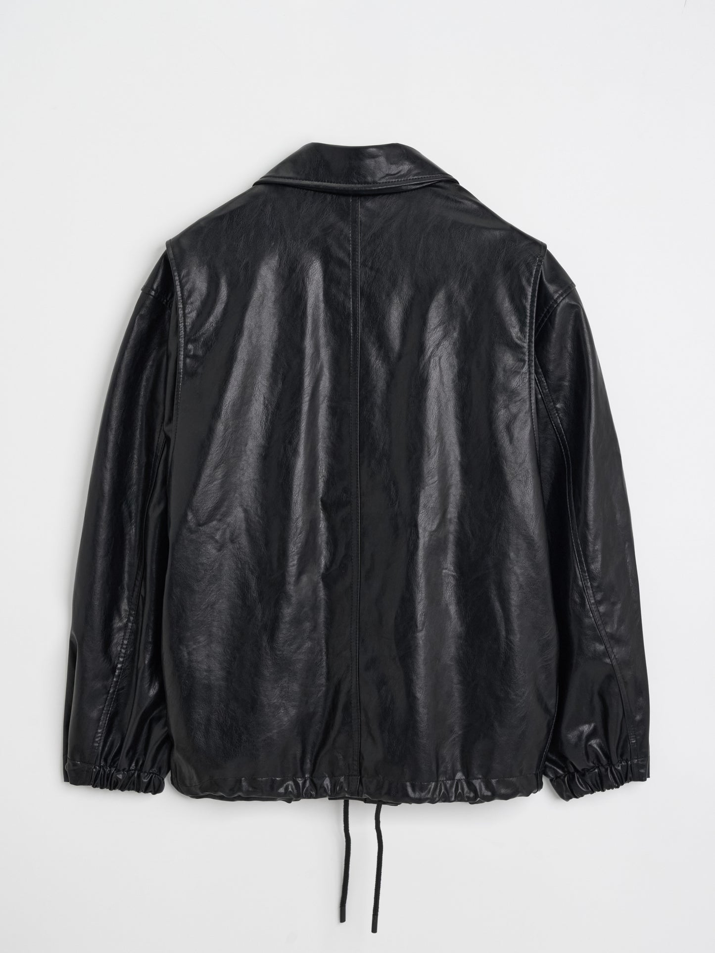 【MAGJAY 2025AW】Volume Leather Bomber Jacket