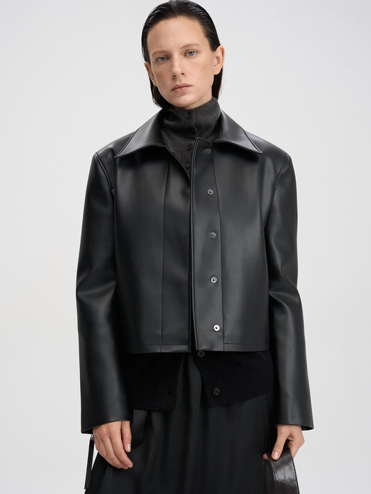 【MAGJAY 2025AW】Slick Leather Jacket