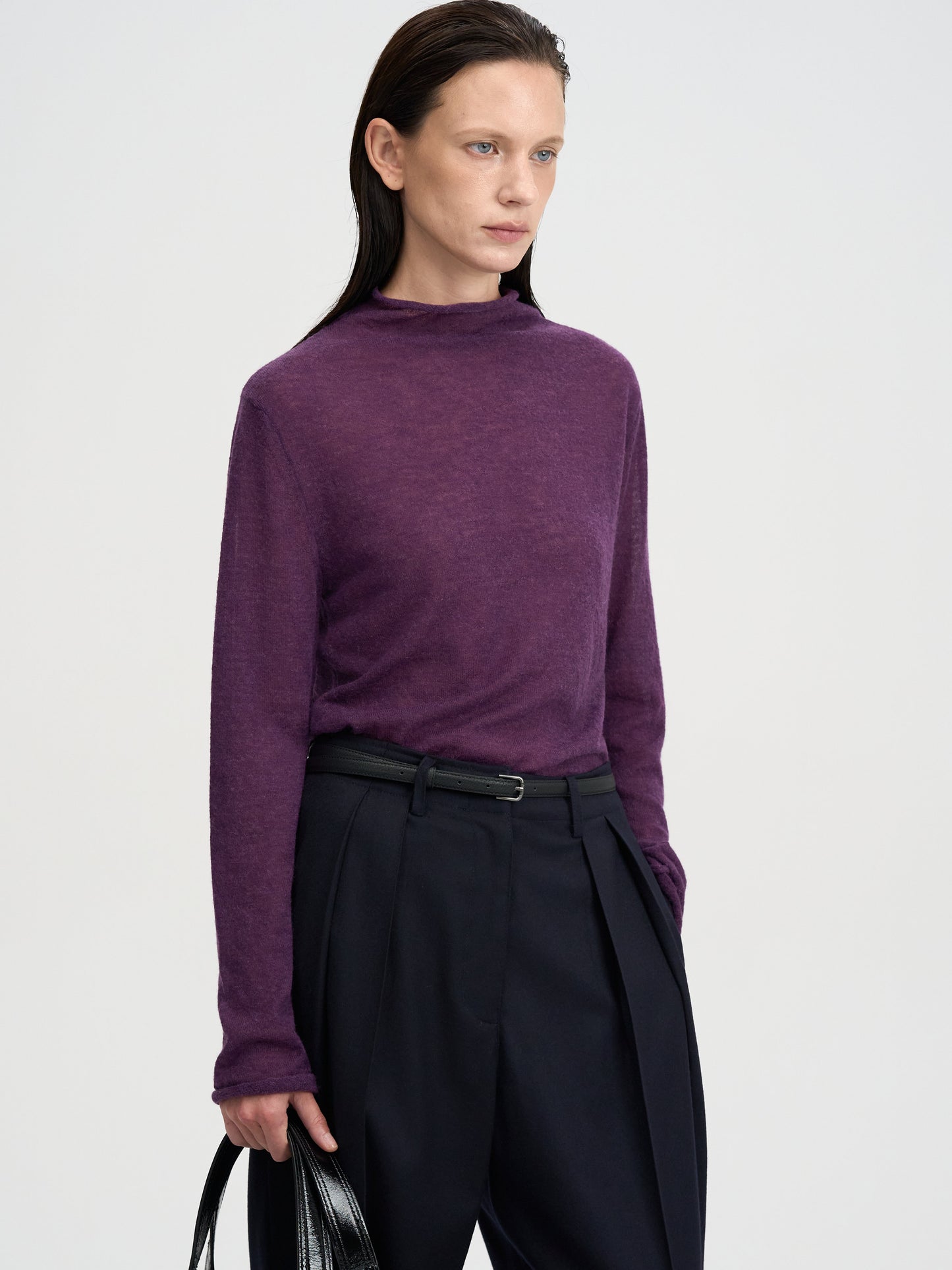 【MAGJAY 2025AW】Alpaca cowl high neck knitwear