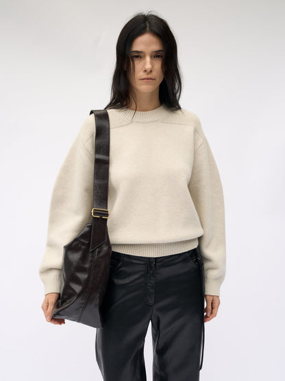 [MAGJAY 2025AW] Wool Curved Sleeve Knitwear