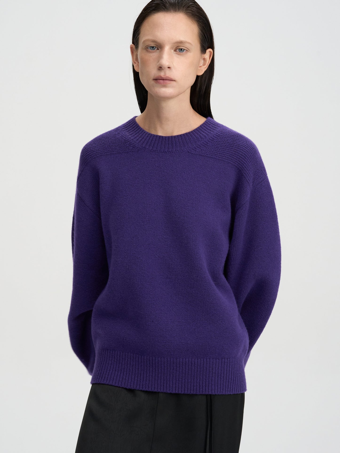 【MAGJAY 2025AW】Wool Curved Sleeve Knitwear