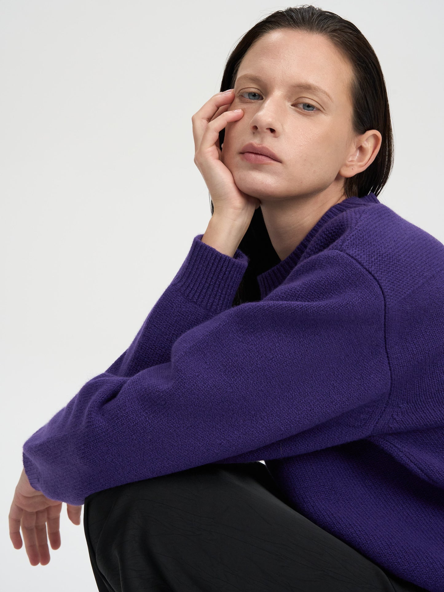 【MAGJAY 2025AW】Wool Curved Sleeve Knitwear