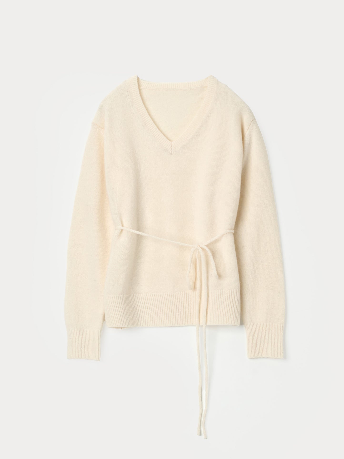 【MAGJAY 2025AW】Woolly Belted V-neck Knitwear