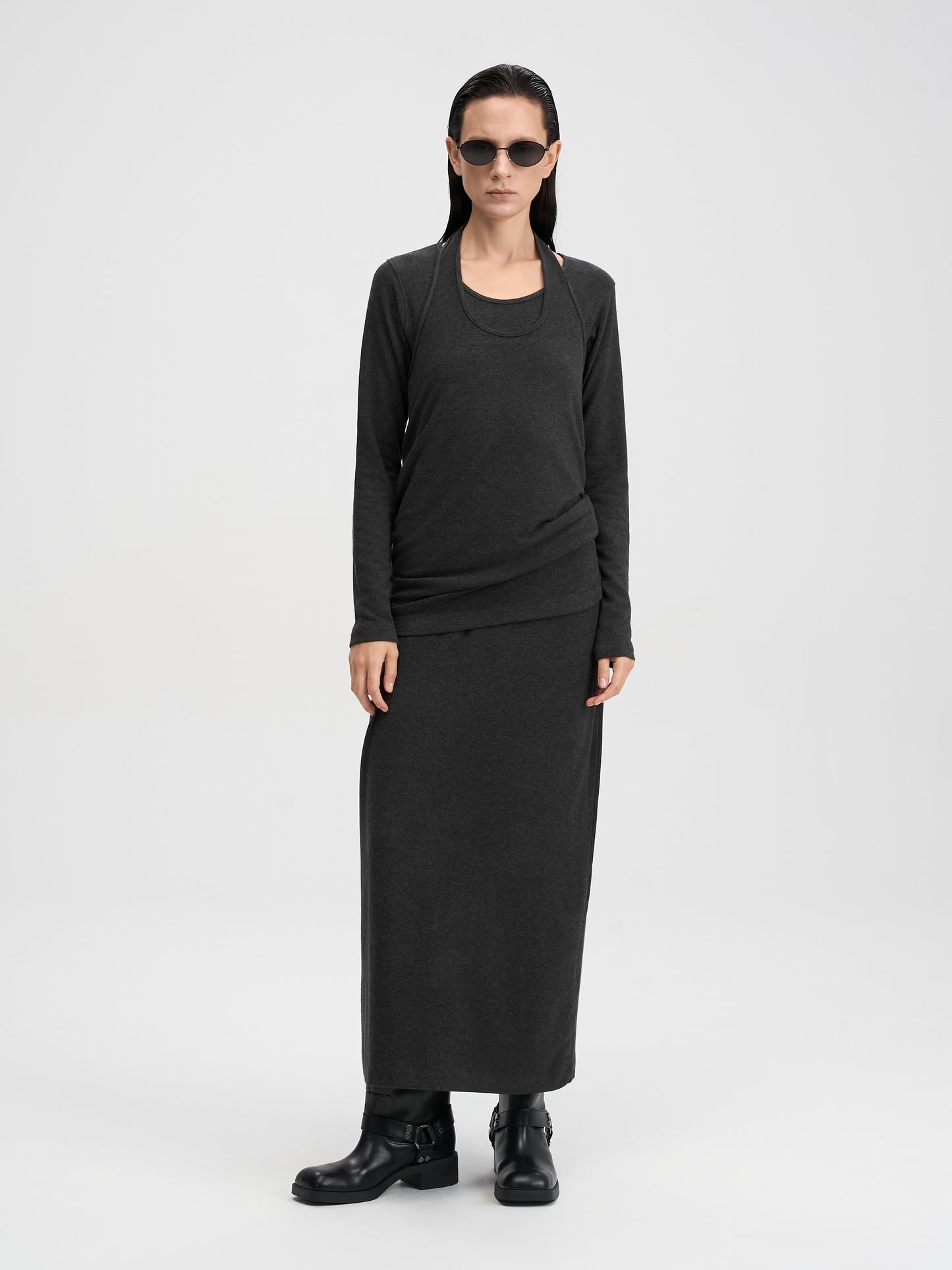 【MAGJAY 2025AW】Halter Setup Long Dress