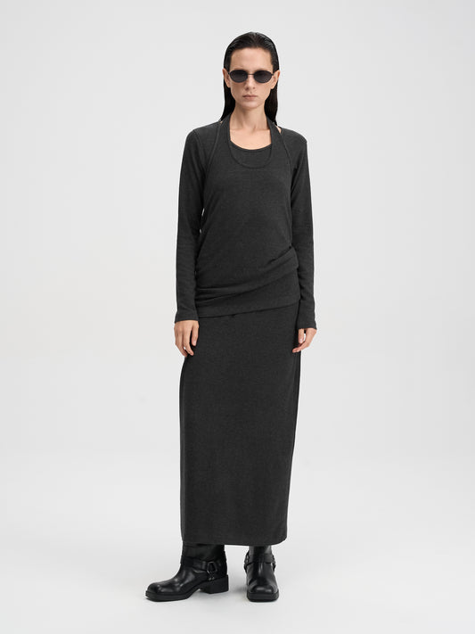 【MAGJAY 2025AW】Halter Setup Long Dress
