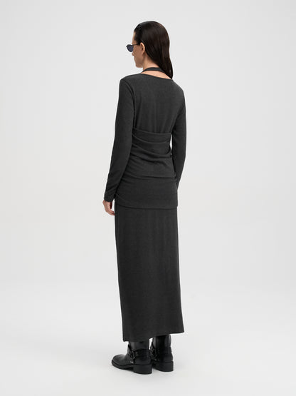 [MAGJAY 2025AW] Halter Setup Long Dress
