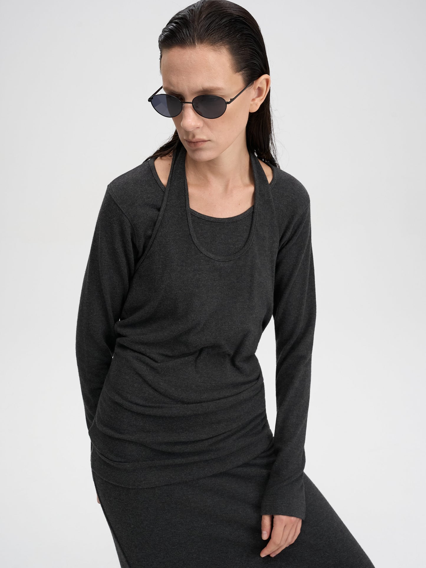 【MAGJAY 2025AW】Halter Setup Long Dress