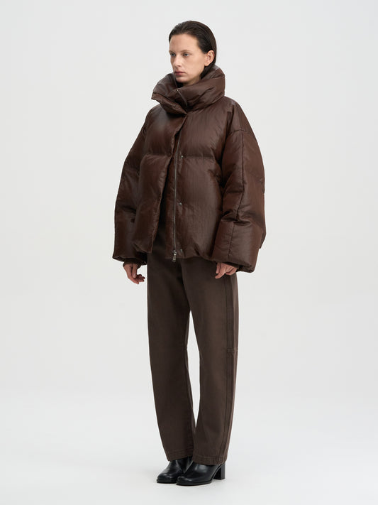 【MAGJAY 2025AW】Curved washed cotton pants