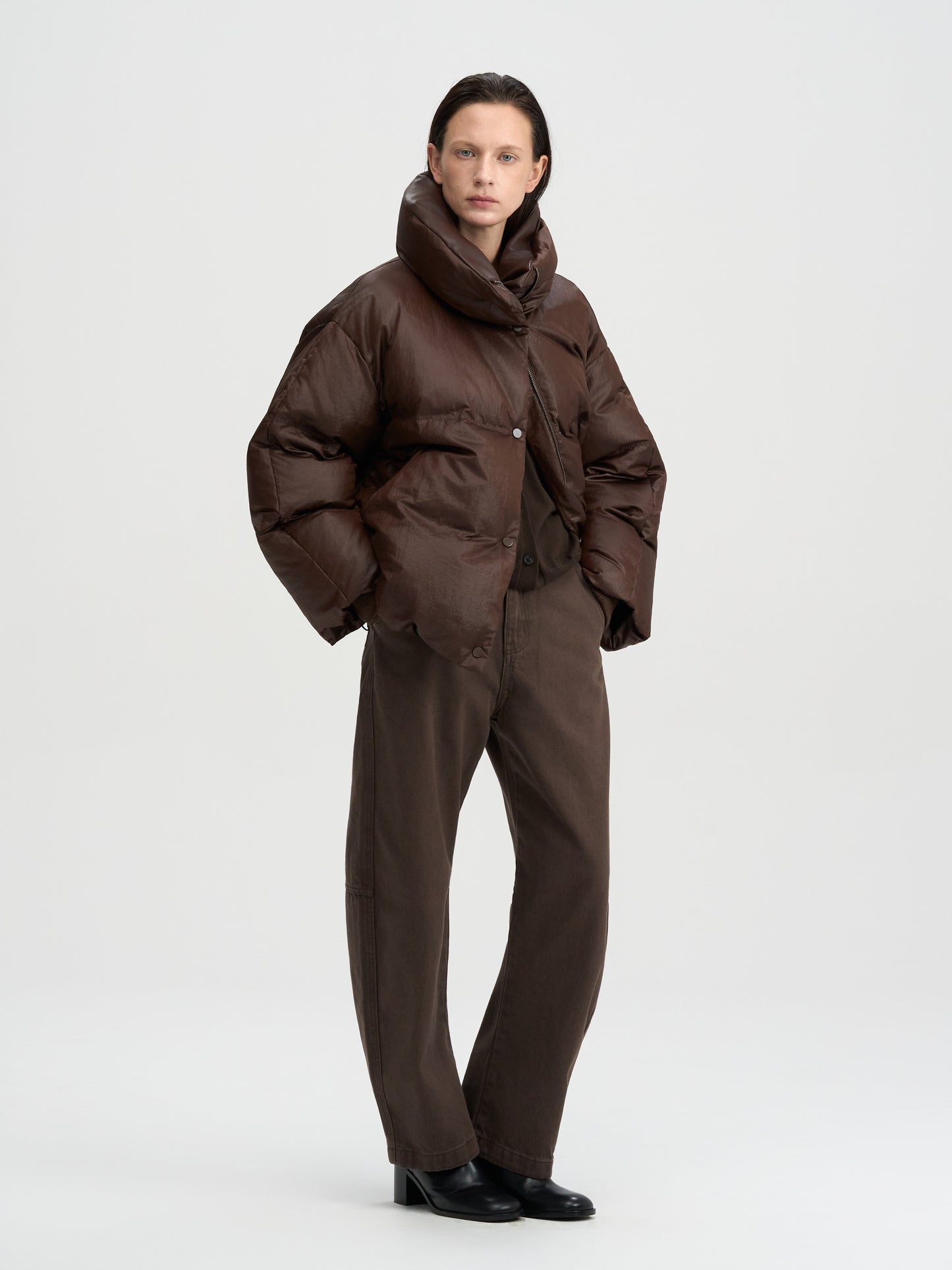 【MAGJAY 2025AW】Curved washed cotton pants