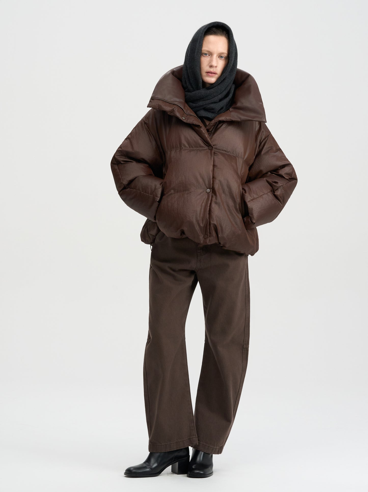 【MAGJAY 2025AW】Curved washed cotton pants