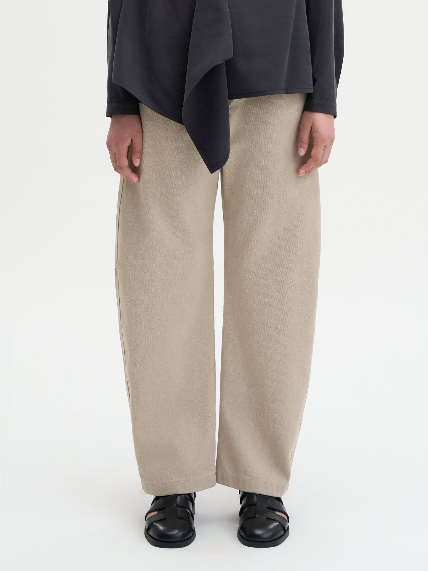 【MAGJAY 2025AW】Curved washed cotton pants