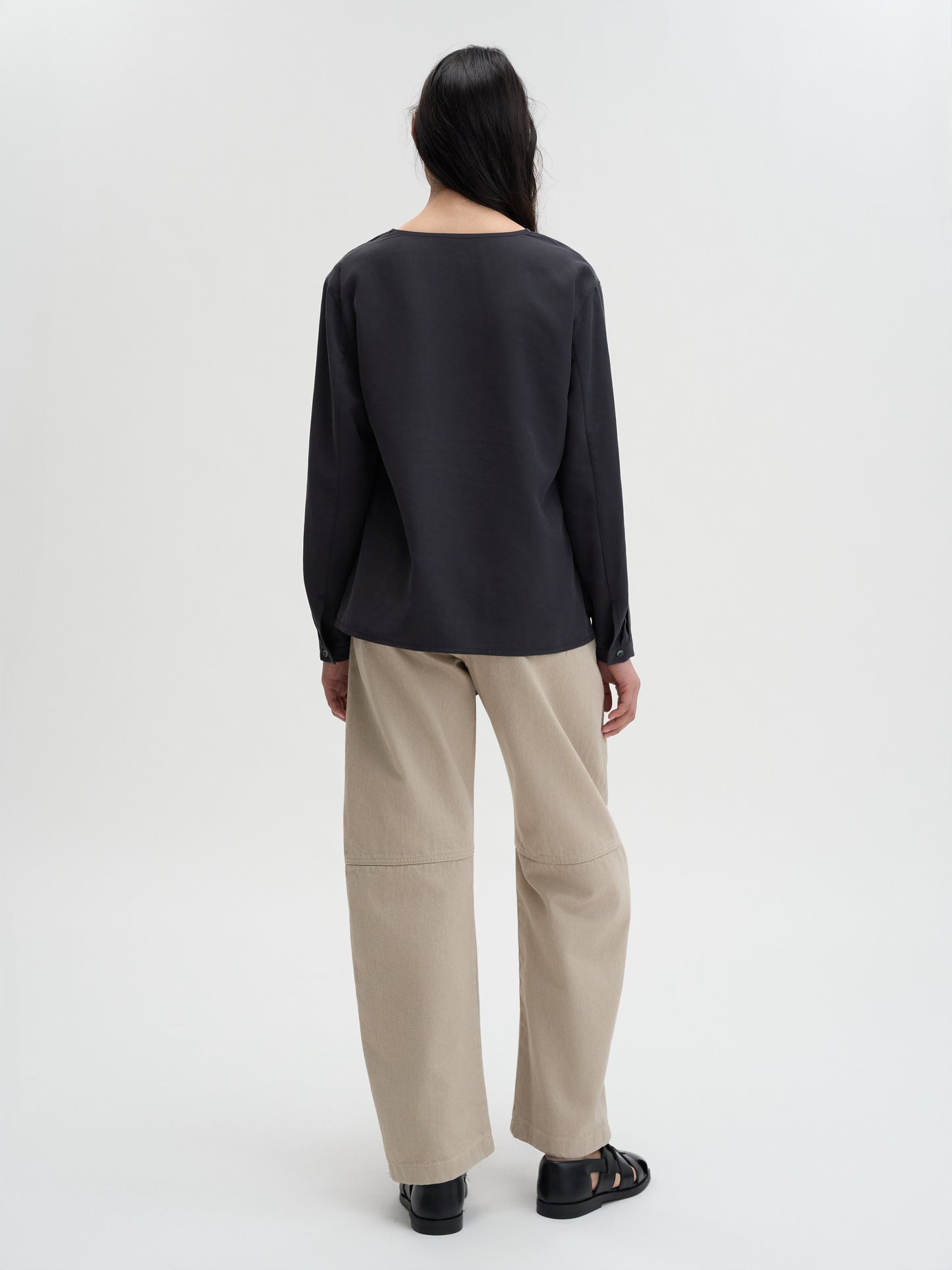 【MAGJAY 2025AW】Curved washed cotton pants