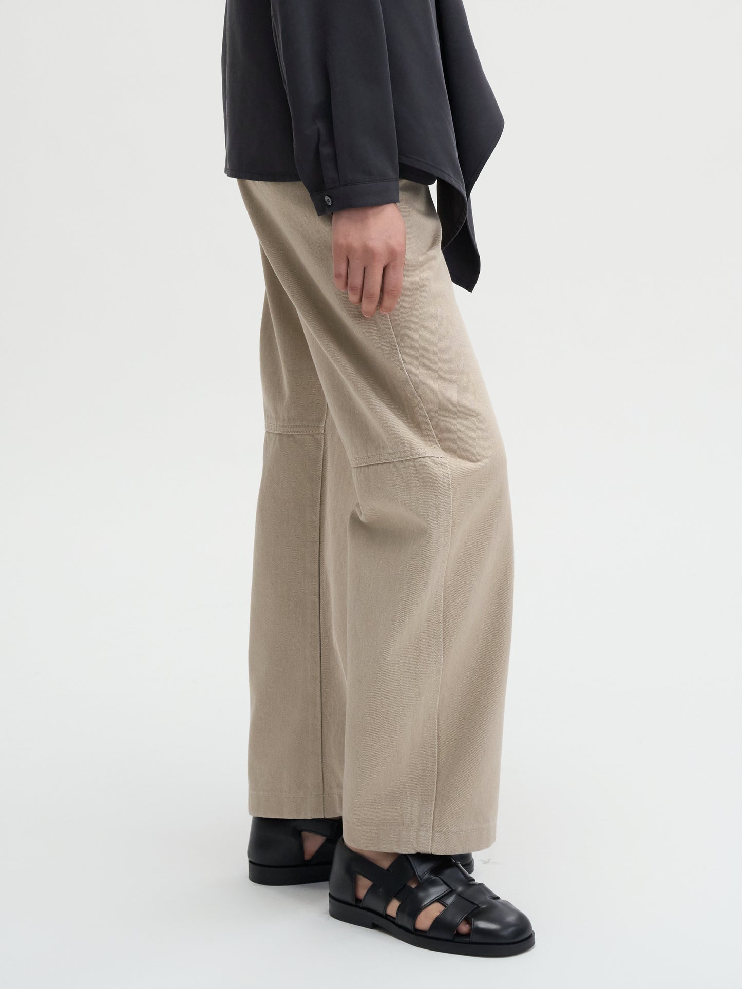 【MAGJAY 2025AW】Curved washed cotton pants