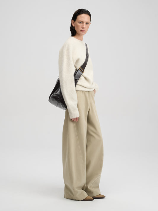 【MAGJAY 2025AW】Peach Cotton Curved Pants