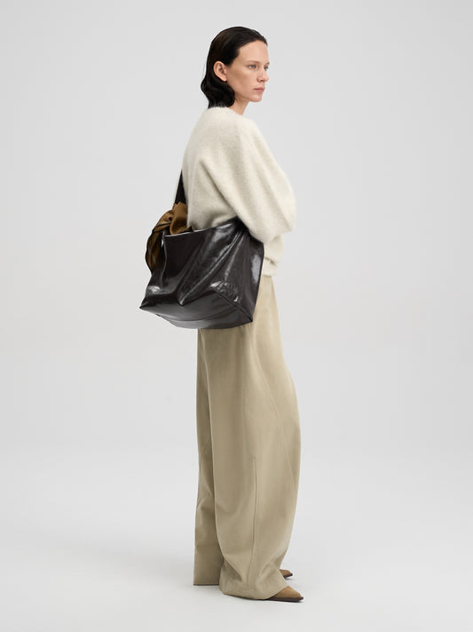 【MAGJAY 2025AW】Peach Cotton Curved Pants
